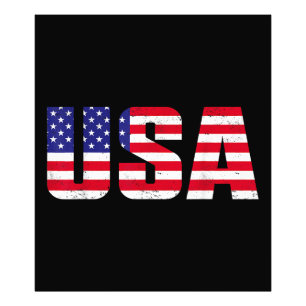 USA Patriotic American Flag for Men Women Kids Boy Fotodruck