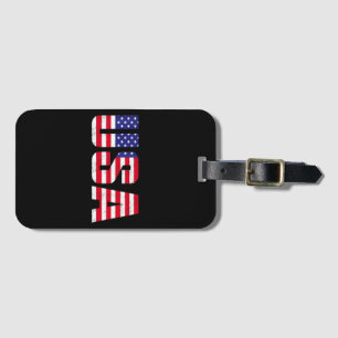 USA Patriotic American Flag for Men Women Kids Boy Gepäckanhänger