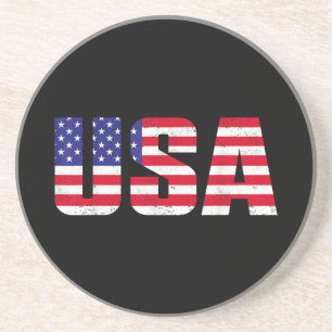 USA Patriotic American Flag for Men Women Kids Boy Getränkeuntersetzer