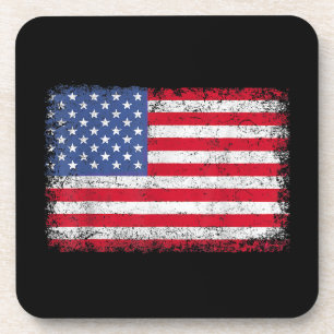 USA Patriotic American Flag for Men Women Kids Boy Getränkeuntersetzer
