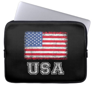 USA Patriotic American Flag for Men Women Kids Boy Laptopschutzhülle