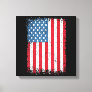 USA Patriotic American Flag for Men Women Kids Boy Leinwanddruck