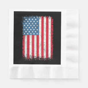USA Patriotic American Flag for Men Women Kids Boy Serviette