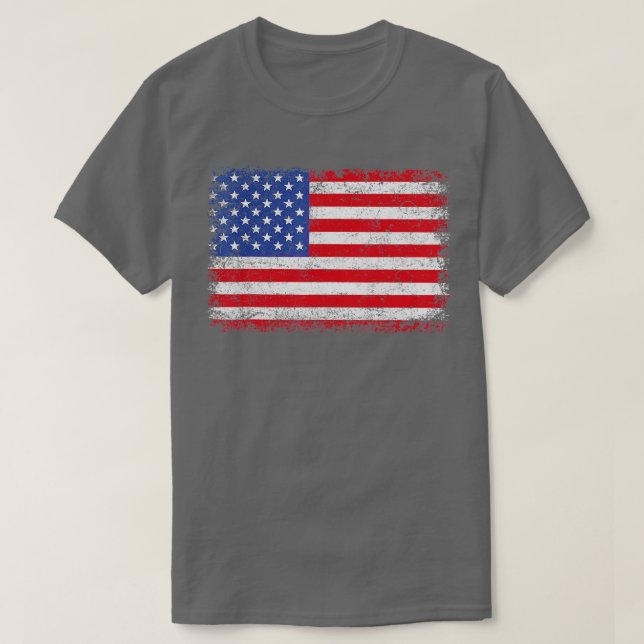 USA Patriotic American Flag for Men Women Kids Boy T-Shirt (Design vorne)