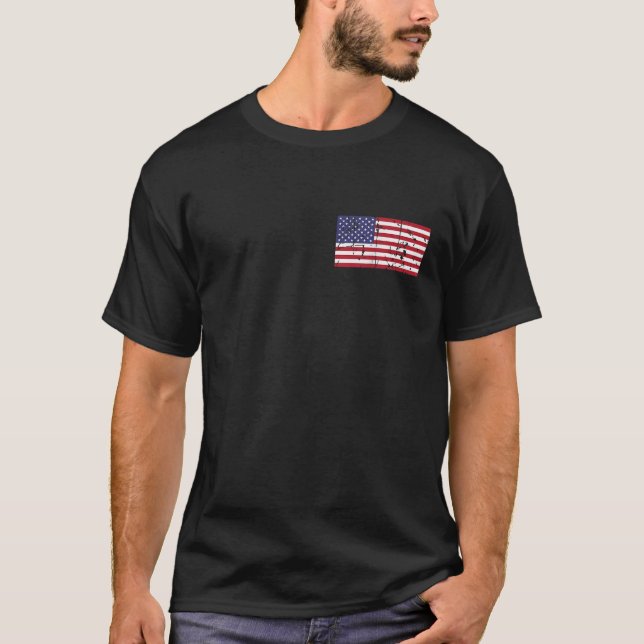 USA Patriotic American Flag Proud American Pride 4 T-Shirt (Vorderseite)