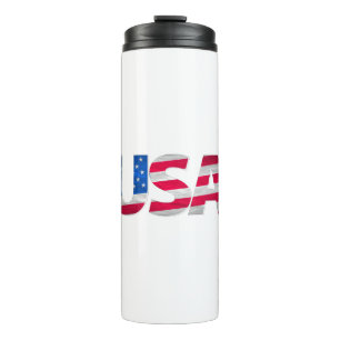USA Patriotic American Football 4. Juli Thermosbecher