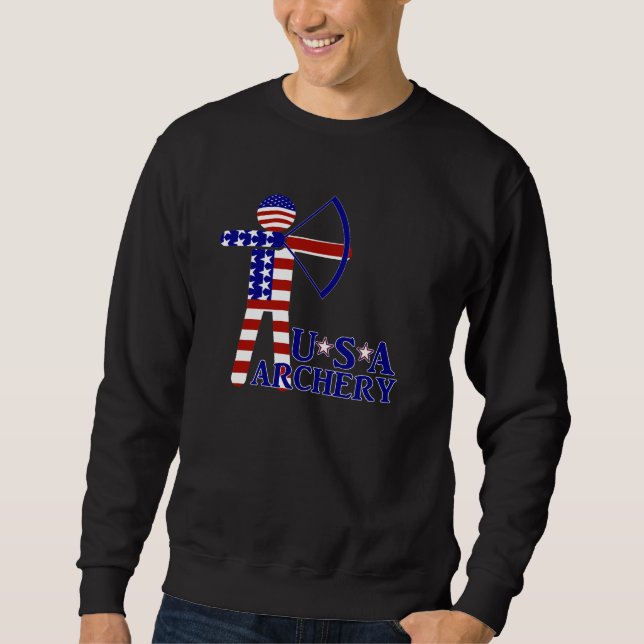 USA Patriotic ARCHERY Sweatshirt (Vorderseite)