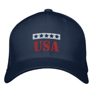 USA Patriotic Bestickte Baseballkappe