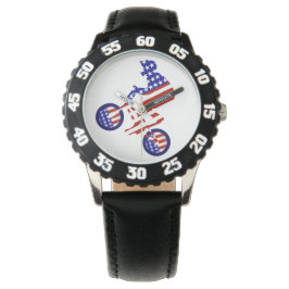 USA Patriotic Biking BMX Armbanduhr