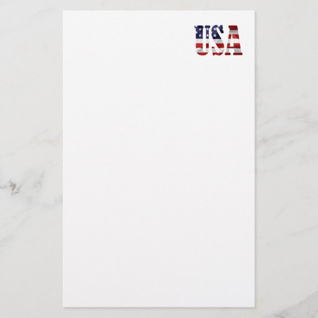 USA Patriotic Briefpapier (Vorderseite)