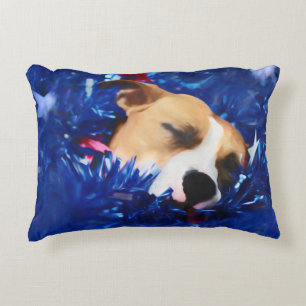 USA Patriotic Dog American Pit Bull Terrier Zierkissen