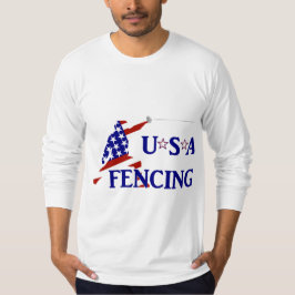 USA Patriotic Fencing En Garde Sports T-Shirt