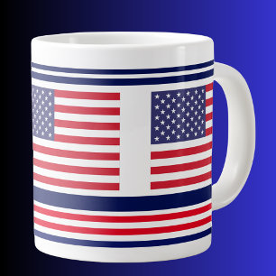 USA Patriotic Flag, Flagge der Vereinigten Staaten Jumbo-Tasse