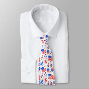 USA Patriotic Flag Neck Tie Krawatte