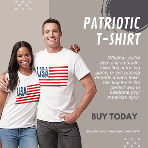 USA Patriotic Flag T - Shirt