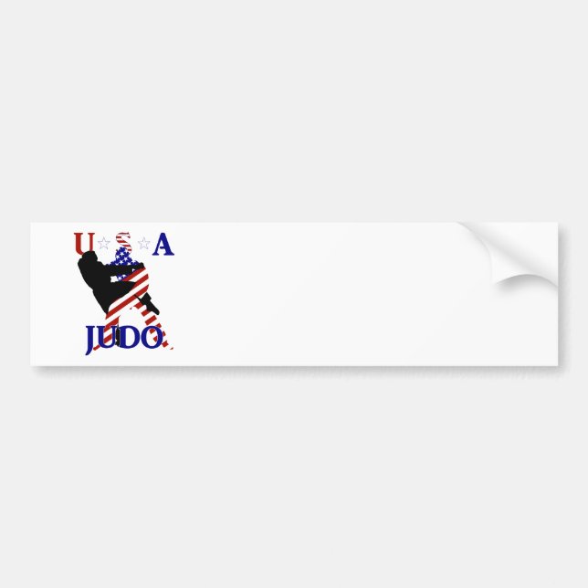 USA Patriotic Martial Arts JUDO Autoaufkleber (Vorne)