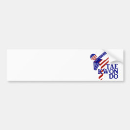 USA Patriotic Martial Arts TAEKWONDO Autoaufkleber