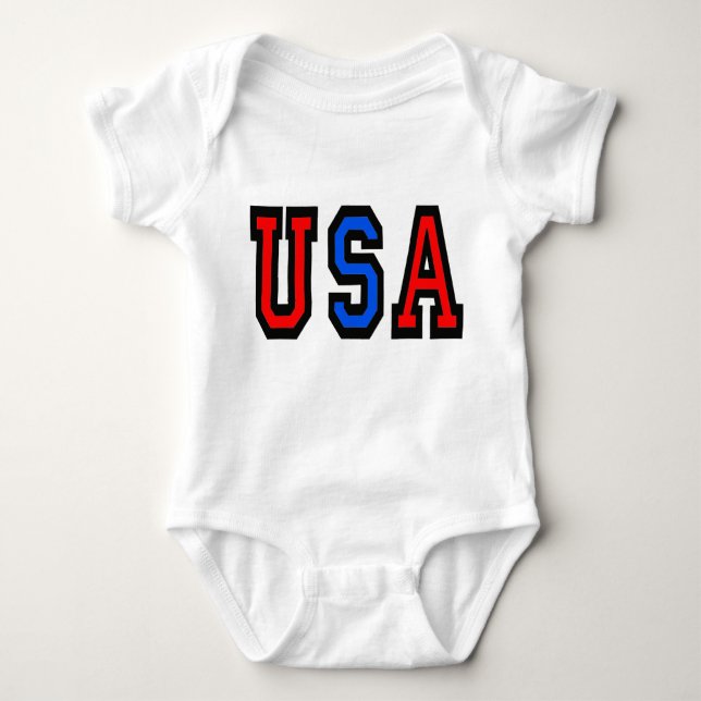 USA Patriotic Onsie Baby Strampler (Vorderseite)