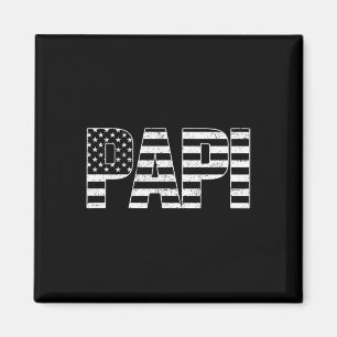 Usa Patriotic Papi Papi's Day American Flag 4. Magnet