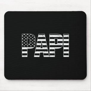 Usa Patriotic Papi Papi's Day American Flag 4. Mousepad