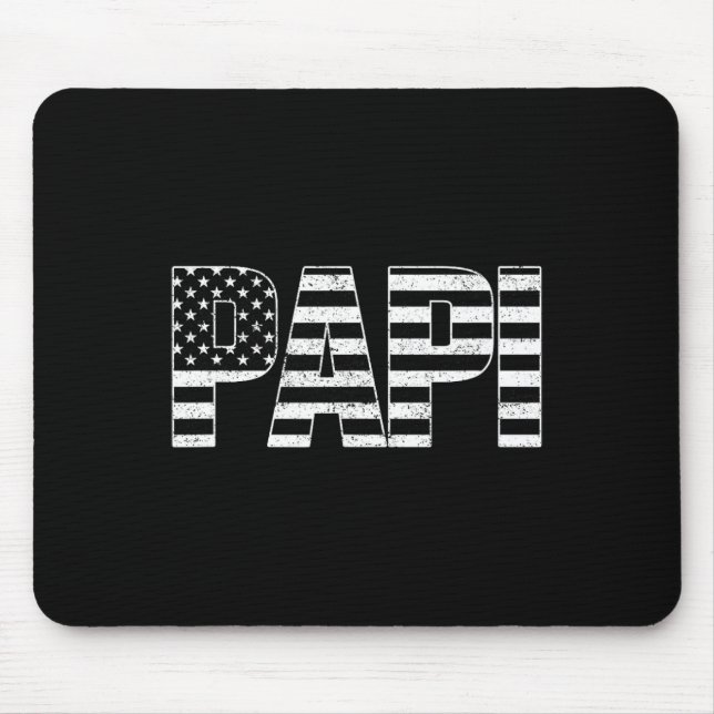 Usa Patriotic Papi Papi's Day American Flag 4. Mousepad (Vorne)