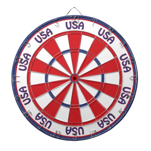 USA Patriotic Red, White, Blue Dartscheibe (vorne)
