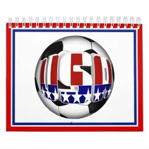 USA Patriotic SOCCER Sports Kalender