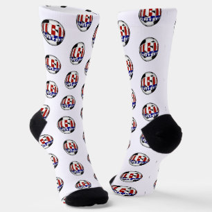 USA Patriotic SOCCER Sports Socken