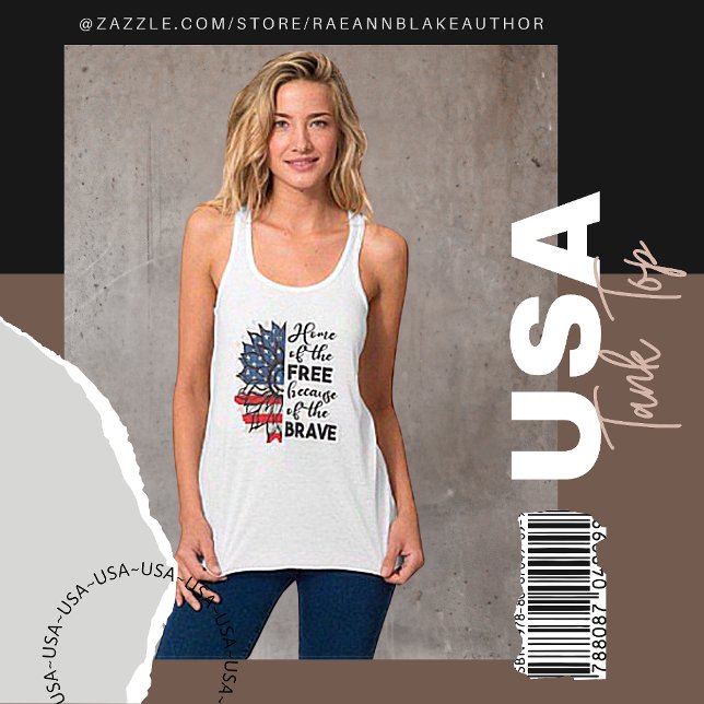 USA Patriotic Tank Top T - Shirt (Von Creator hochgeladen)