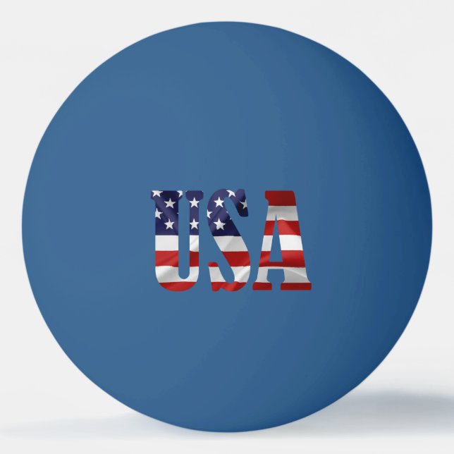 USA Patriotic Tischtennisball (Rückseite)