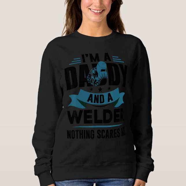 USA Patriotic Welder Daddy Father's Day Sweatshirt (Vorderseite)