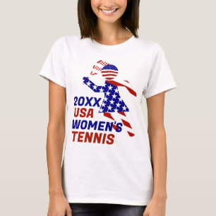 USA Patriotic WOMEN'S TENNIS T-Shirt