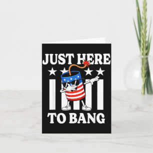 USA patriotisch 4. Juli Dabbing Feuerwerk Karte