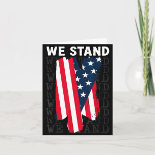 USA patriotisch - amerikanische Flagge Freiheit -  Karte