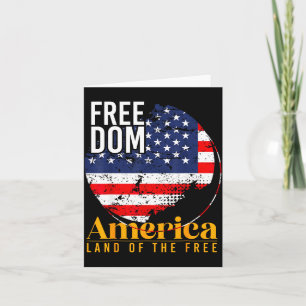 USA patriotisch - amerikanische Flagge Freiheit - Karte