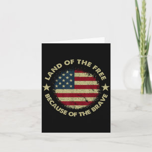 USA Patriotische Amerikanische Flagge 4. Juli Karte