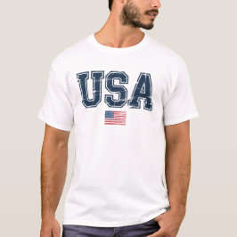 USA - Patriotische amerikanische Flagge erschütter T-Shirt