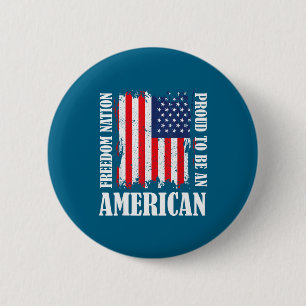 USA Patriotische Amerikanische Flagge Freiheit Gra Button