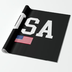 USA Patriotische Amerikanische Flagge Für Männer F Geschenkpapier