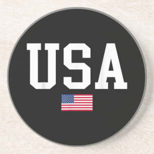 USA Patriotische Amerikanische Flagge Für Männer F Getränkeuntersetzer