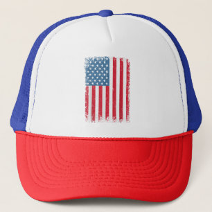 USA Patriotische Amerikanische Flagge Für Männer F Truckerkappe