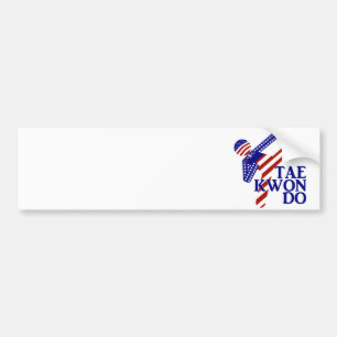 USA Patriotische Kampfsportarten TAEKWONDO  Autoaufkleber