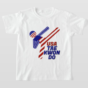 USA Patriotische Kampfsportarten TAEKWONDO T-Shirt
