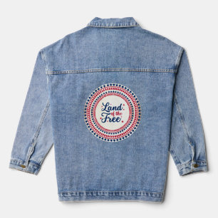 USA/patriotischer 4. Juli Land der Freiheit Jeansjacke