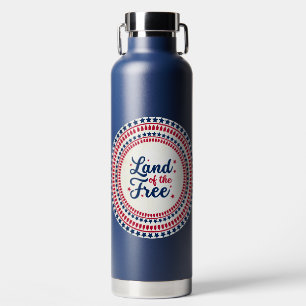 USA/patriotischer 4. Juli Land der Freiheit Trinkflasche