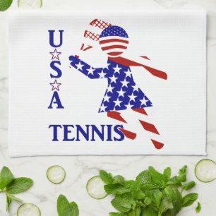 USA Patriotischer DAMEN-TENNIS Geschirrtuch