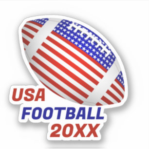 USA Patriotischer Fußball Sport Aufkleber