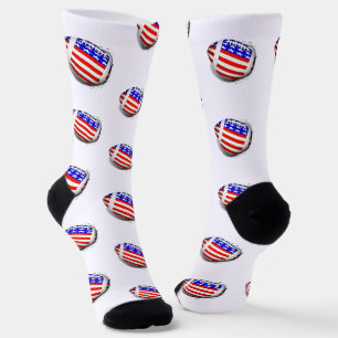 USA Patriotischer Fußball Sport Socken