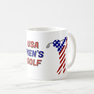 USA Patriotischer Herren-Golf Kaffeetasse