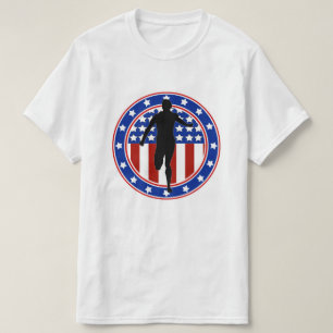 USA Patriotischer MARATHON / STAFFELLAUF T-Shirt